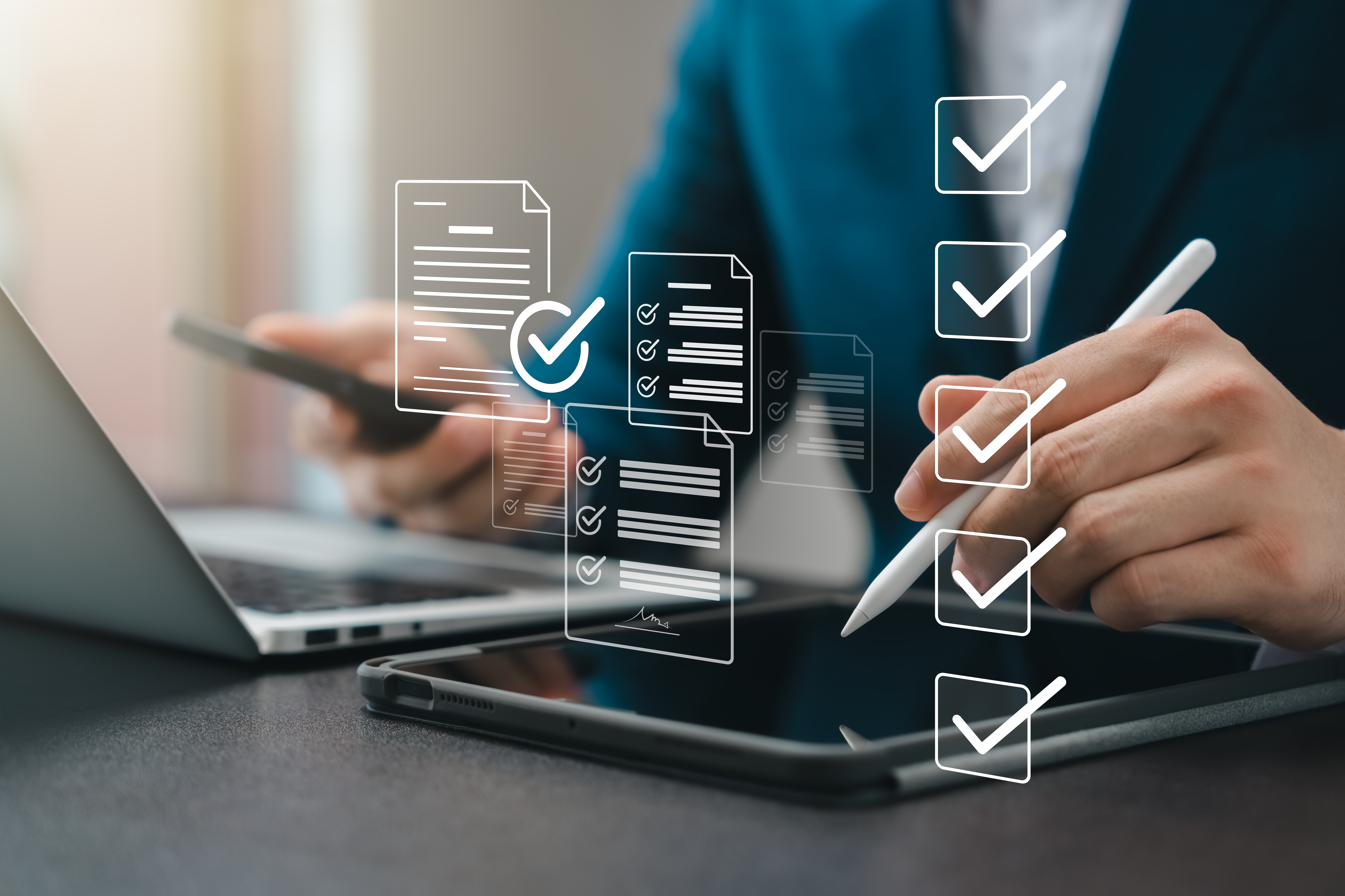 Survey analytics on screen