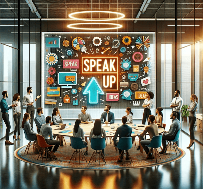 HR professional reviewing survey results