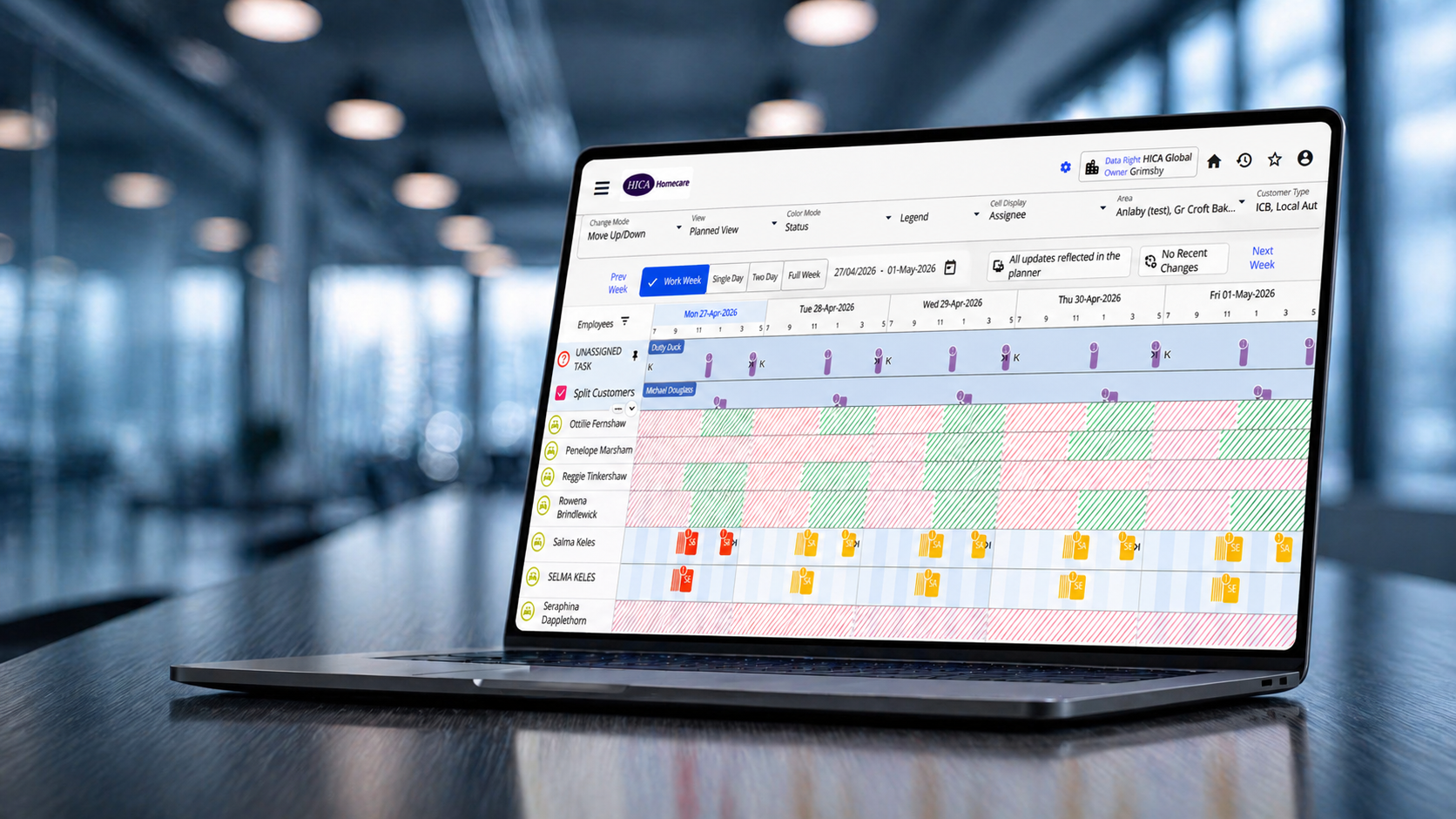 Visual planning calendar