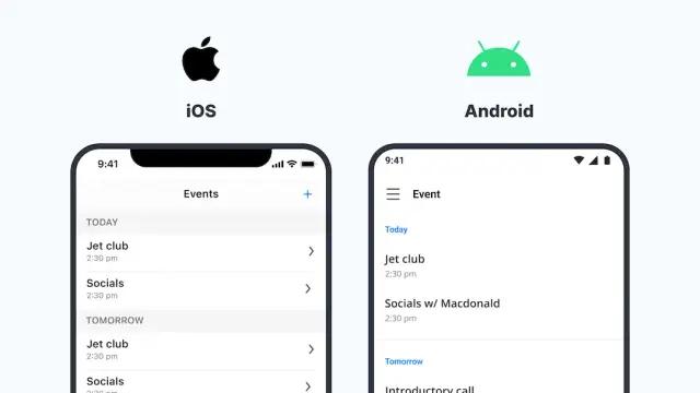 Native iOS and Android enterprise applications